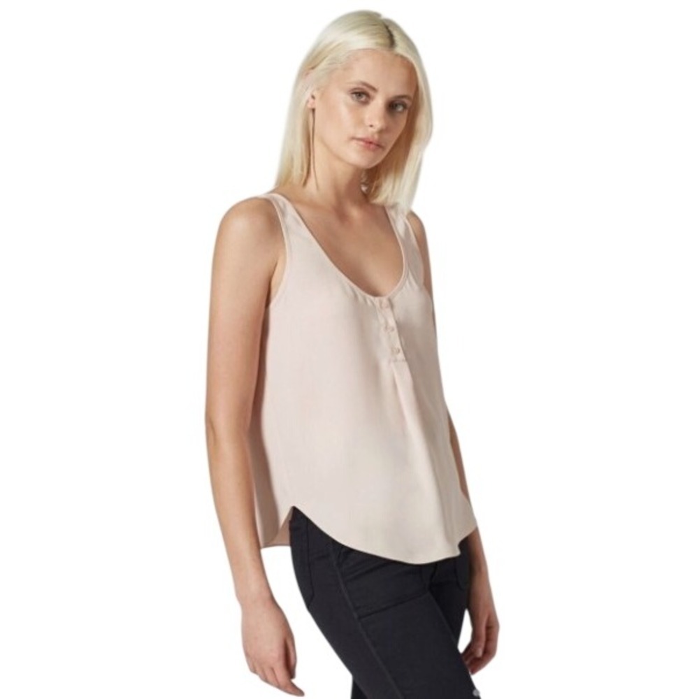 Joie Caelen Silk Lightweight Tank Top In Pink Sky Sz S NWT